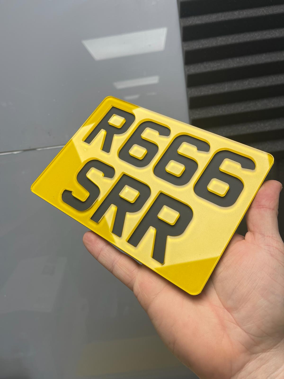 bubble car plates all options