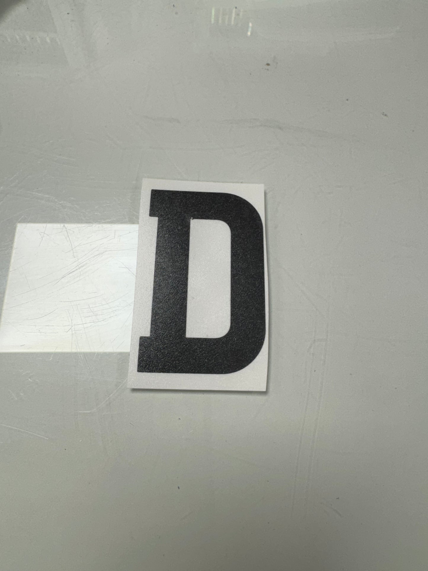 D Anti-flash letter