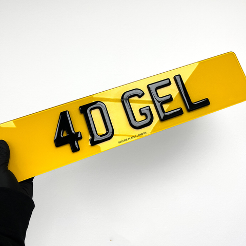 Car Plates-3mm 4D Gel