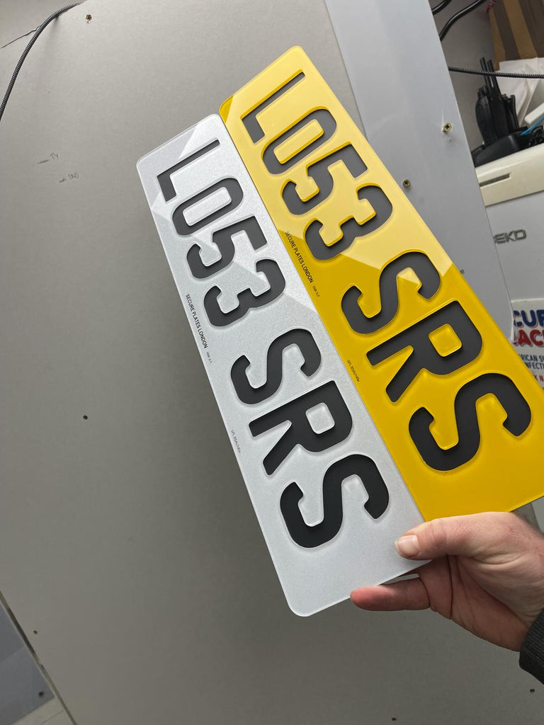 bubble car plates all options – Secure Plates LDN