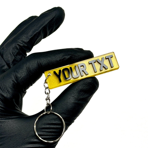 Number Plate Key Chains