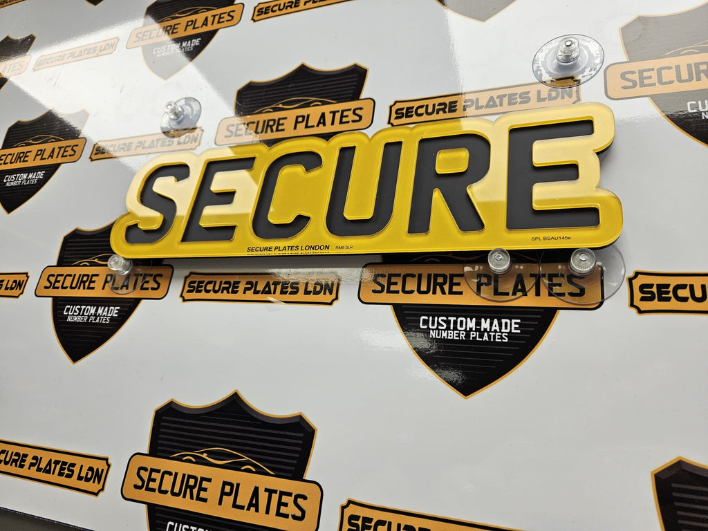 bubble car plates all options – Secure Plates LDN