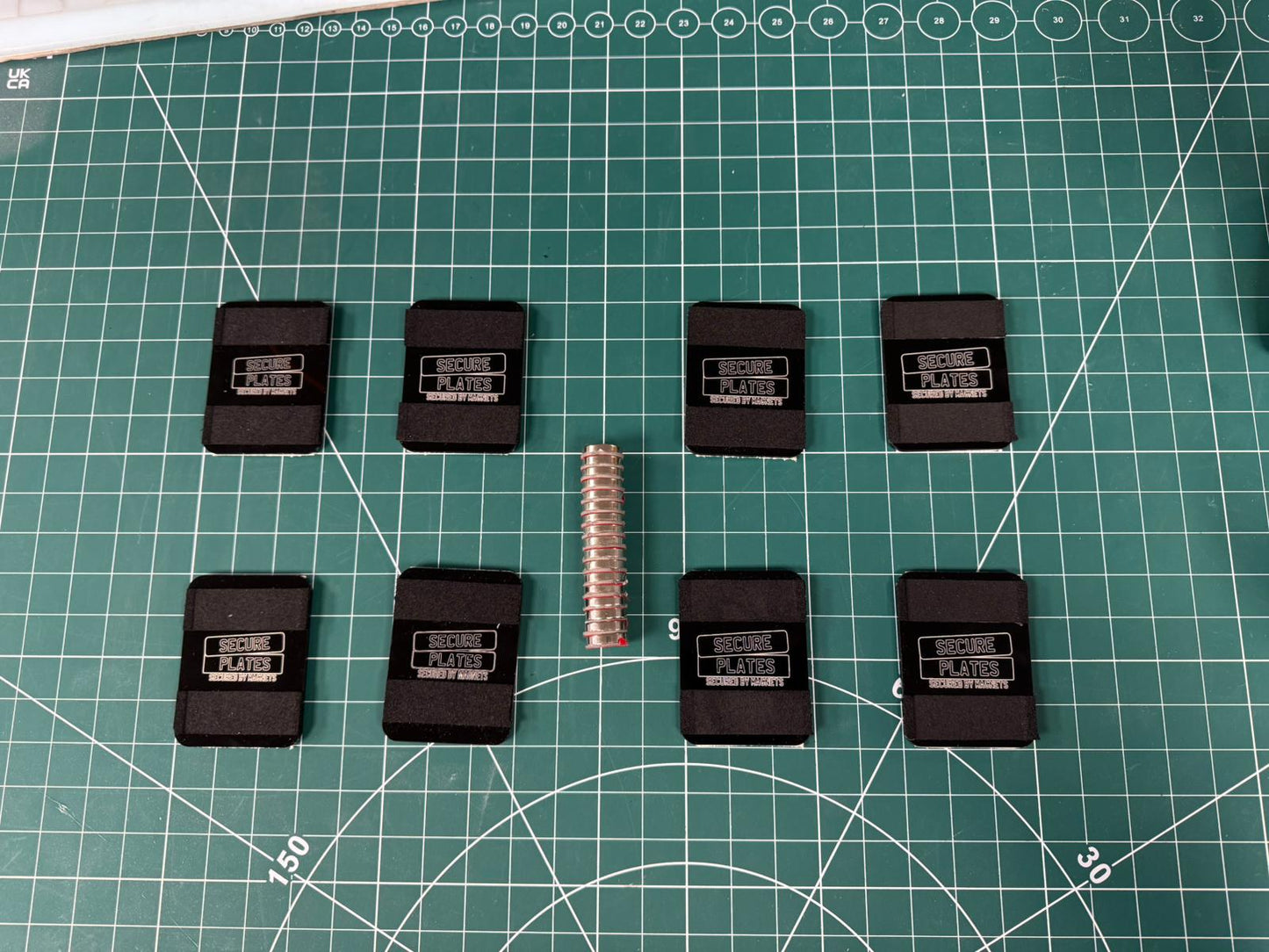SECURED BY MAGNETS front and rear complete kit!