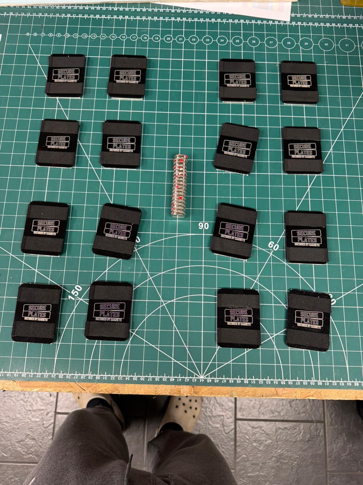 SECURED BY MAGNETS front and rear complete show kit