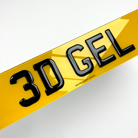 Car Plates-3D Gel