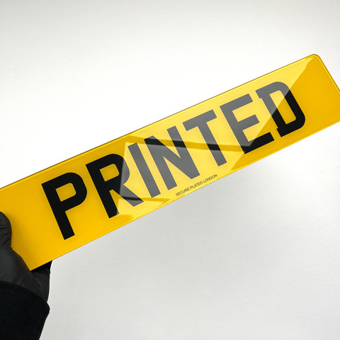 Car plates-standard 2D printed