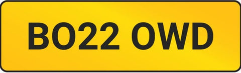 'Borrowed' Registration BO22 OWD